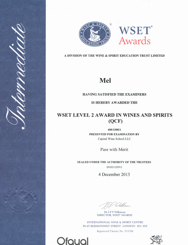 WSETCertificate